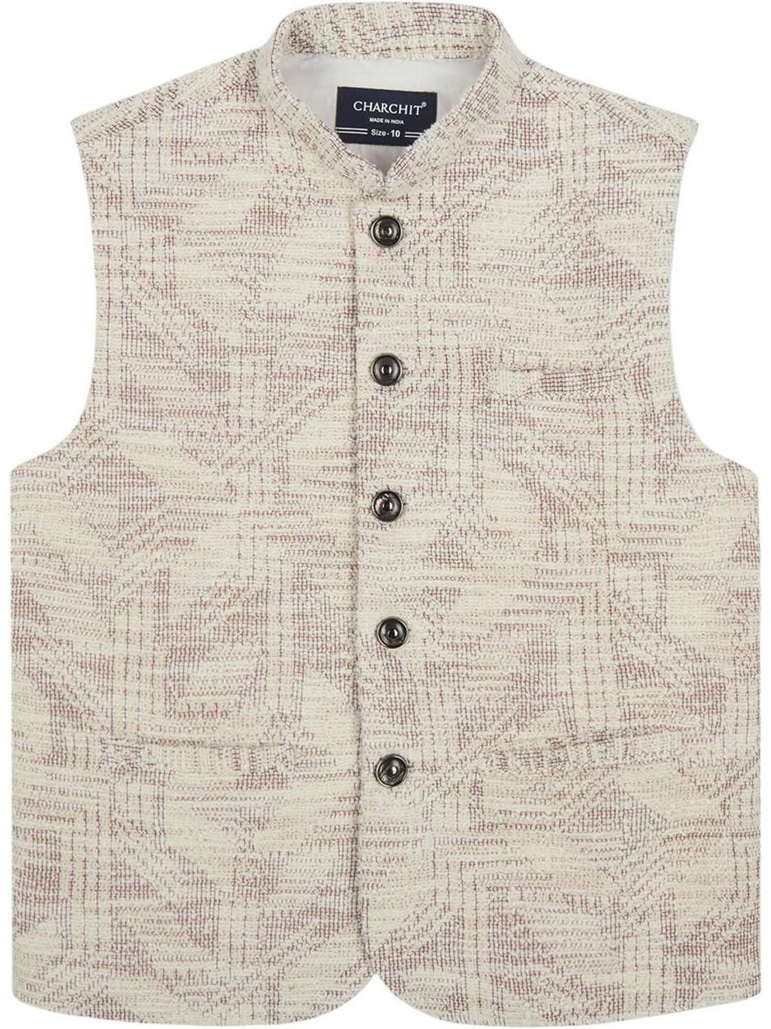 Charchit Sleeveless Printed Boys Jacket