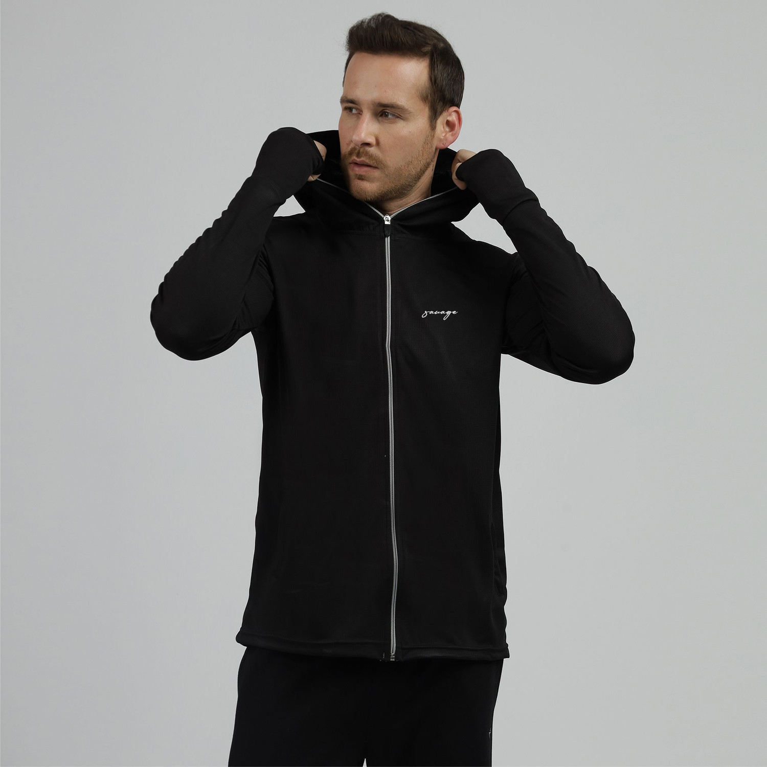 Image of Be Savage Full Sleeve Solid Men Jacket