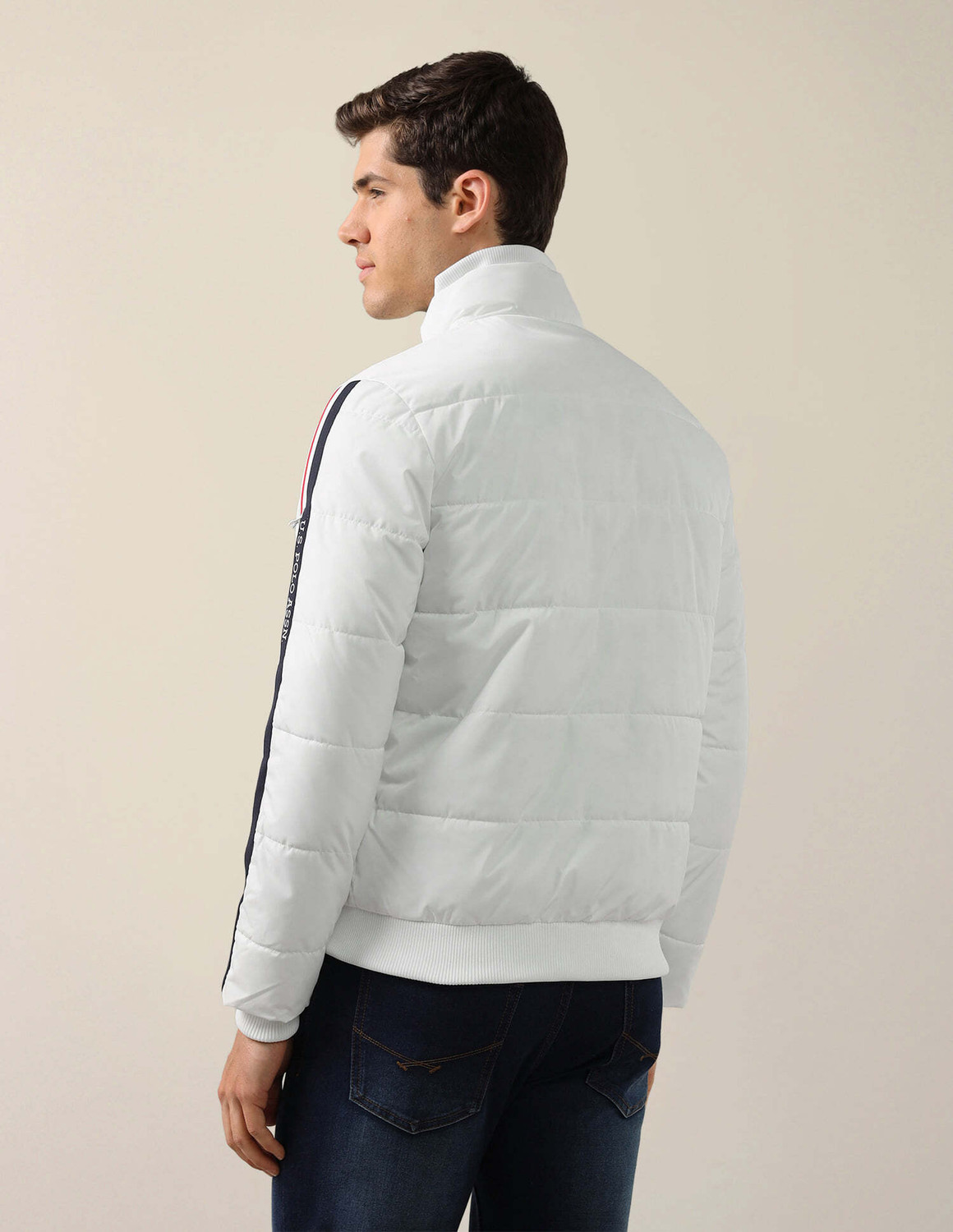 Image of U.S. POLO ASSN. Men Striped Parka Jacket