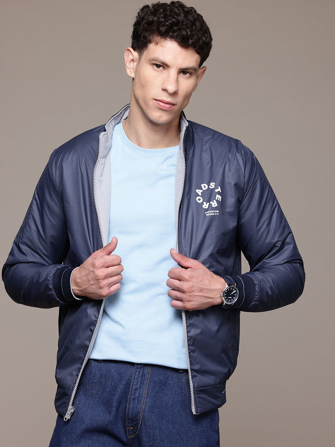 Image of Roadster Full Sleeve Printed Men Jacket