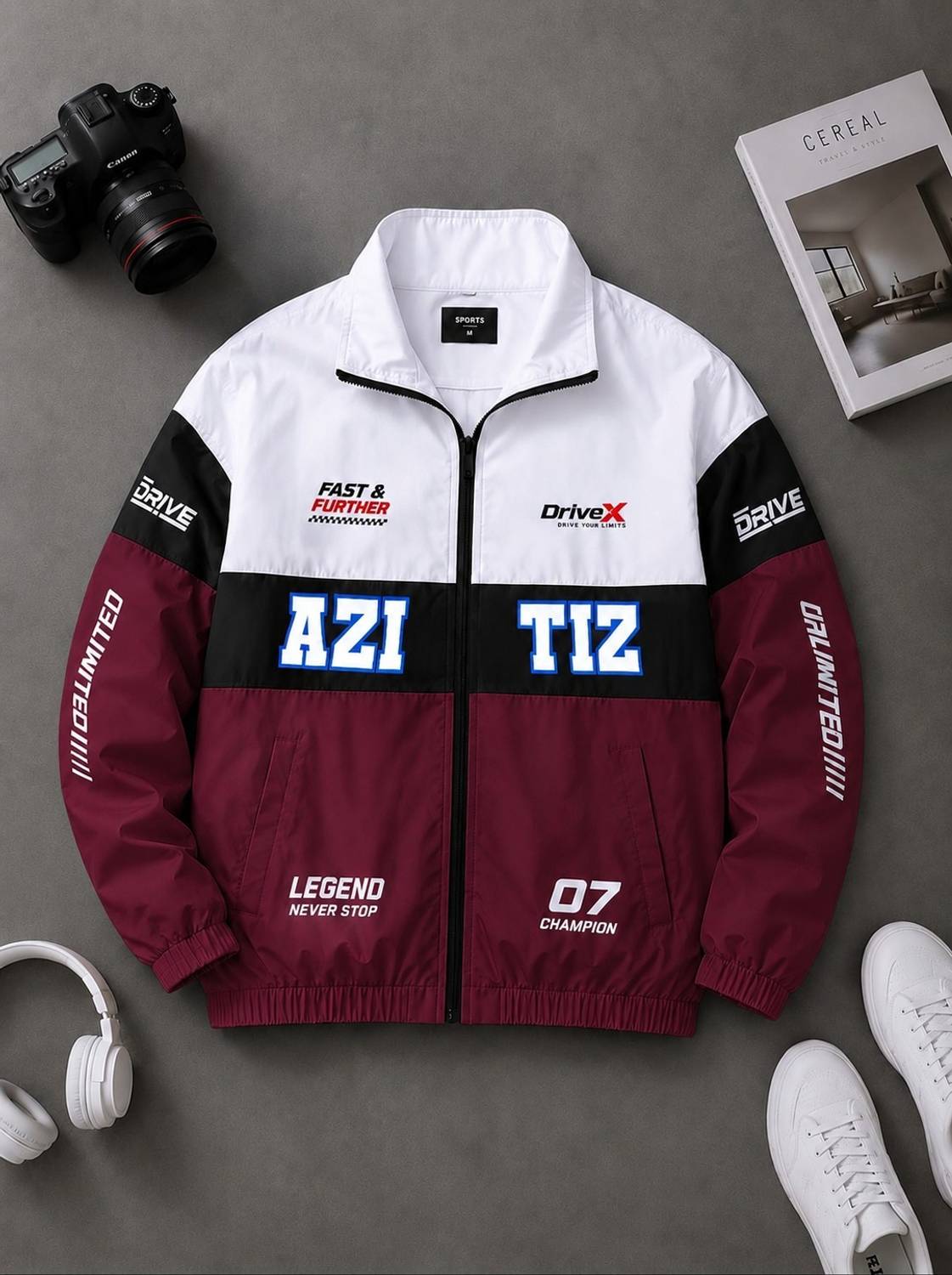 AZITIZ Full Sleeve Colorblock Men Jacket - Image 1