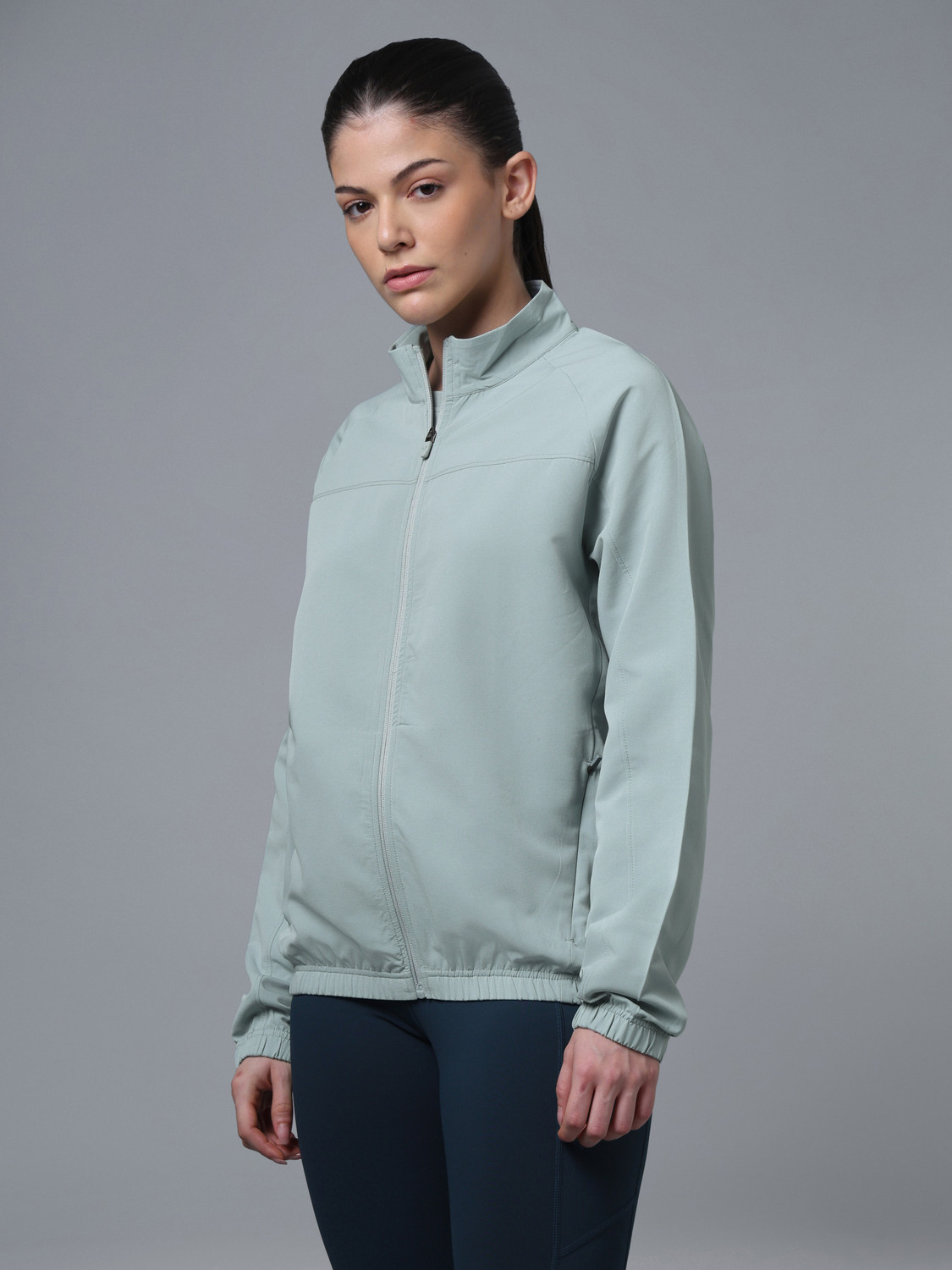 Image of TECHNOSPORT Full Sleeve Solid Women Jacket