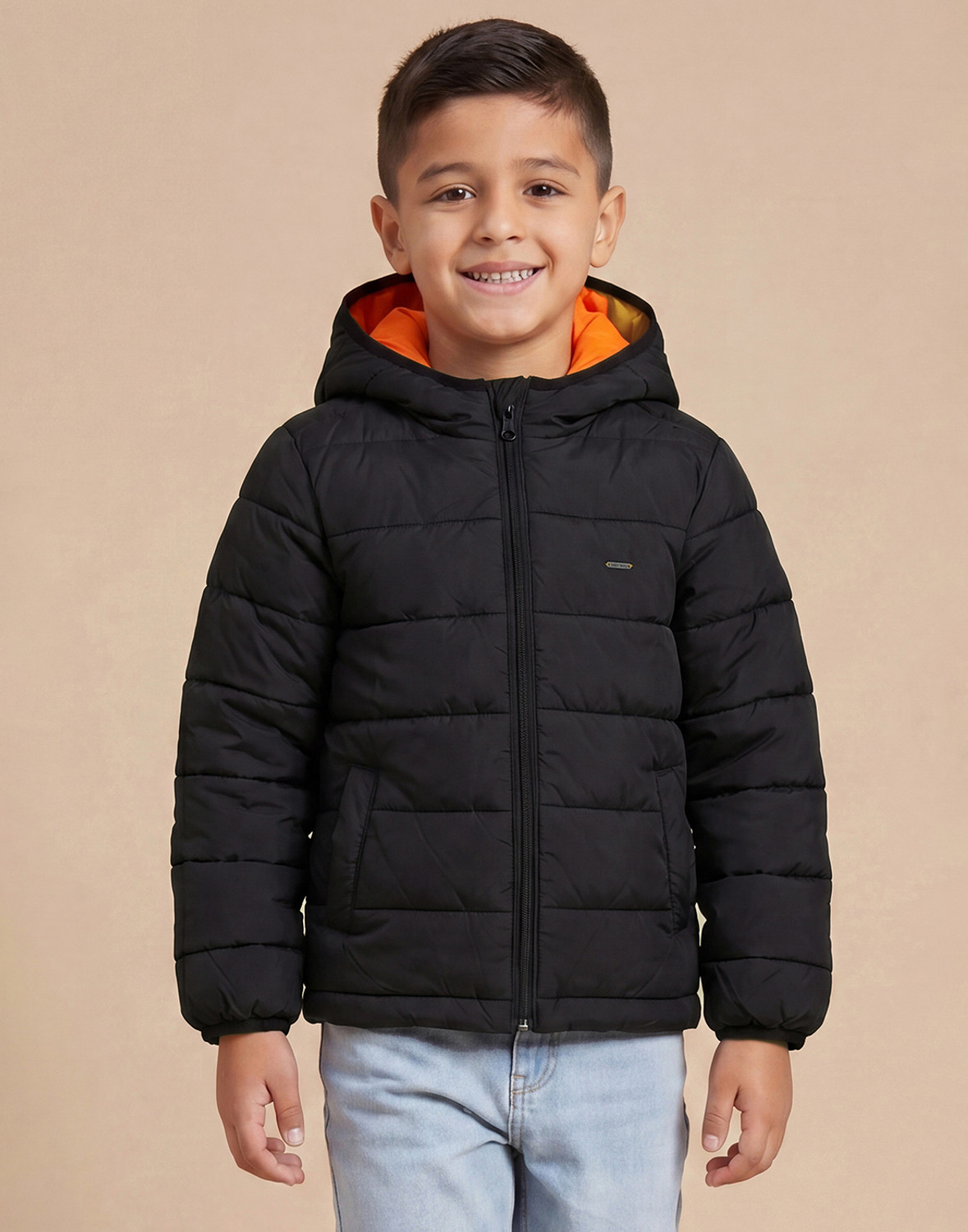 Image of Allen Solly Full Sleeve Solid Boys Jacket