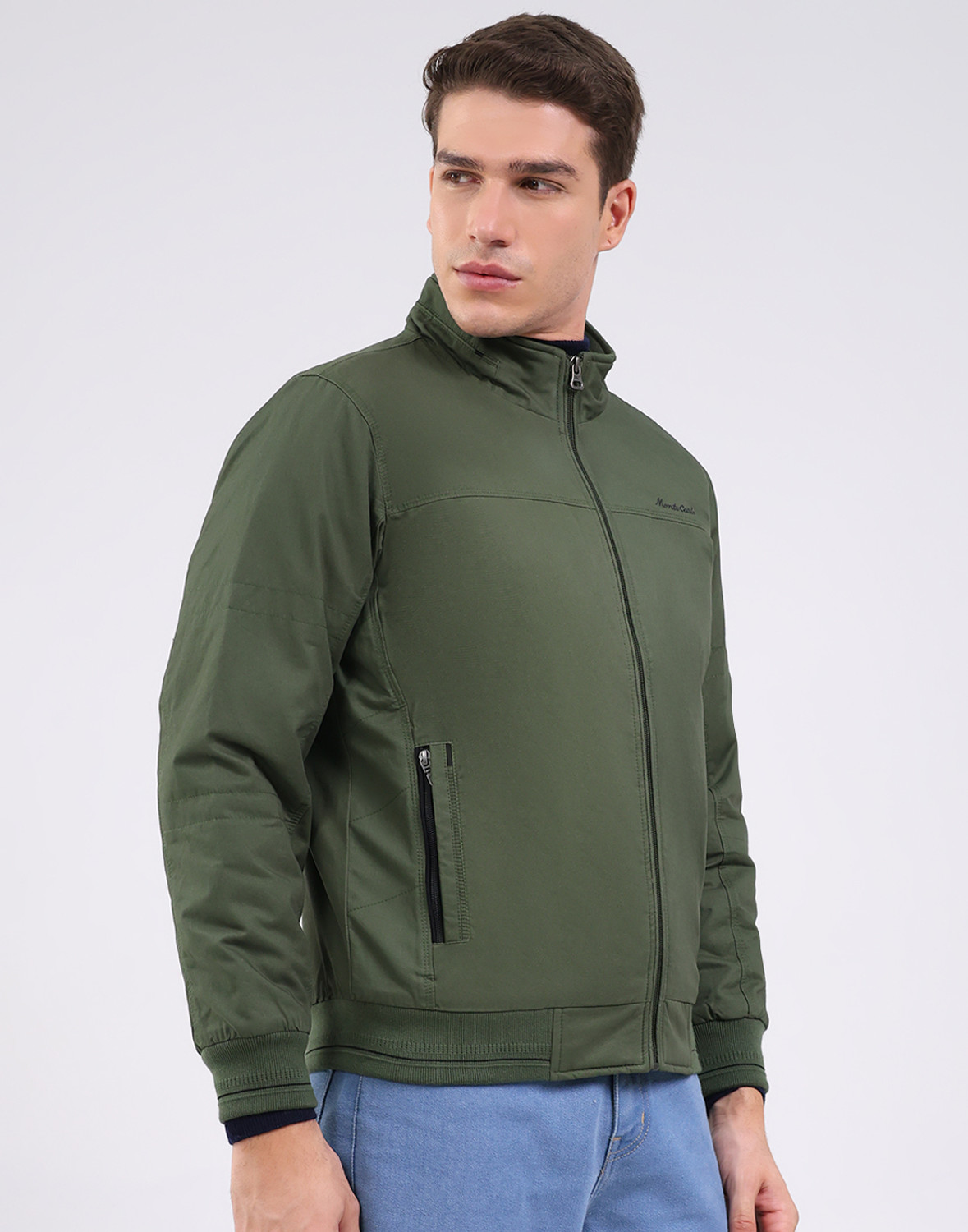 Image of MONTE CARLO Men Solid Casual Jacket