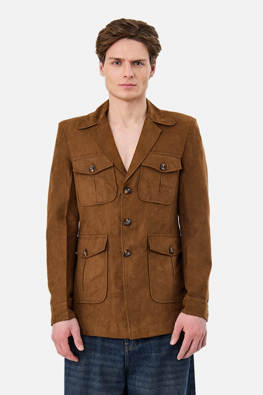 Image of Snitch Full Sleeve Solid Men Jacket