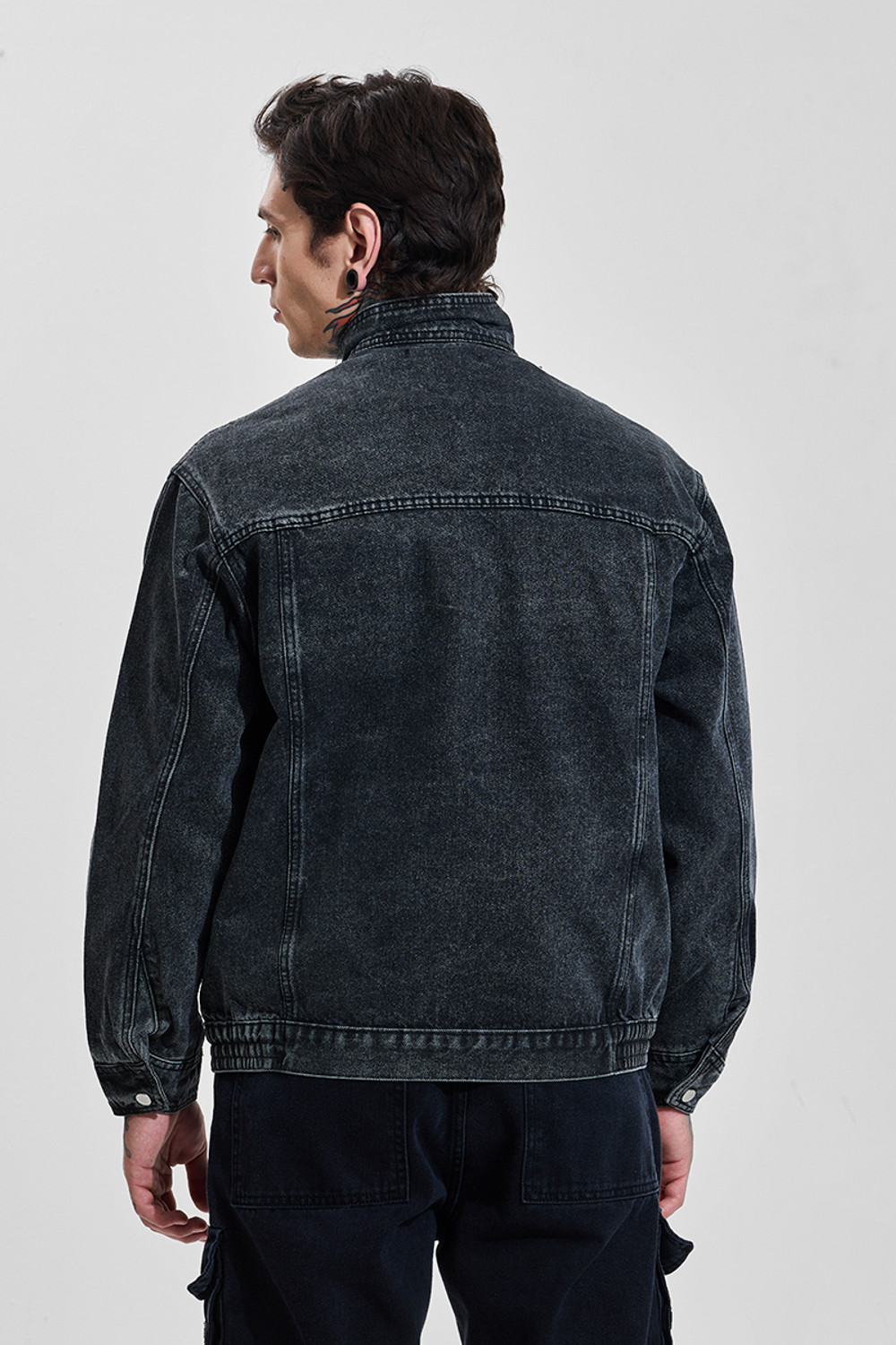 Image of Snitch Full Sleeve Solid Men Jacket