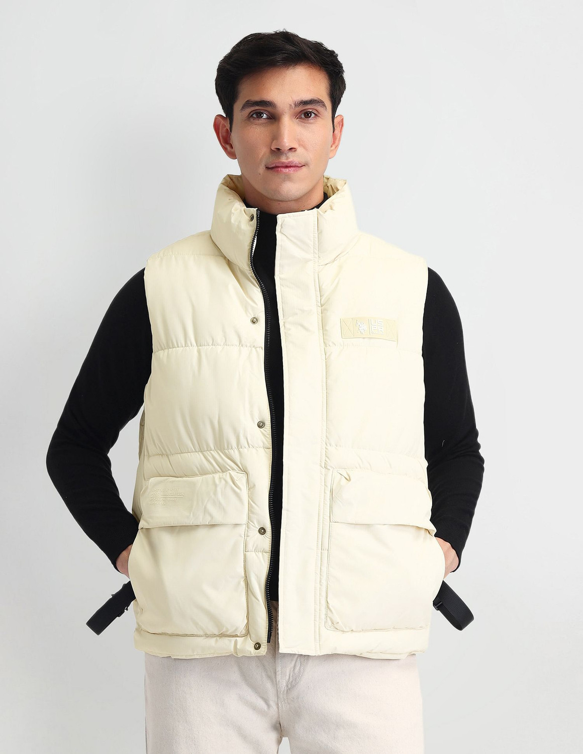 Image of U.S. Polo Assn. Denim Co. Sleeveless Solid Men Jacket