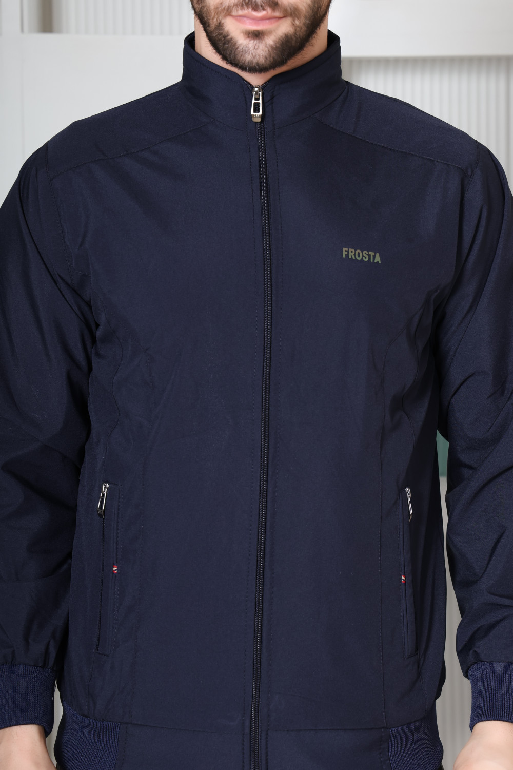 Image of FROSTA Full Sleeve Solid Men Jacket