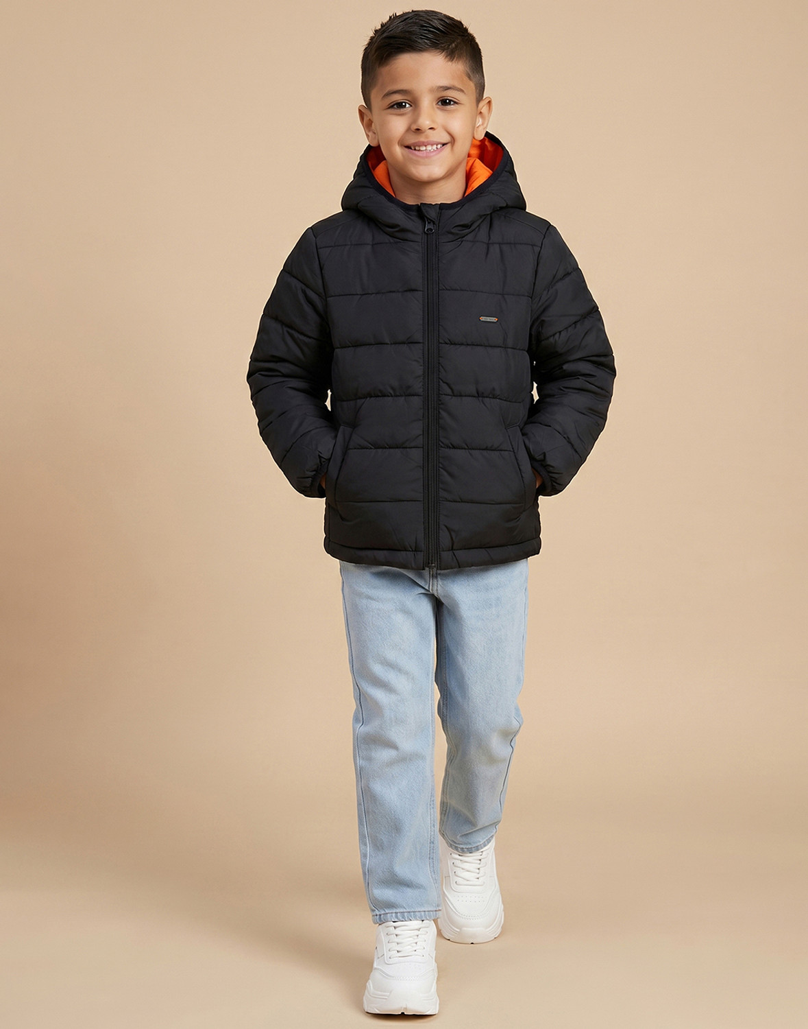 Image of Allen Solly Full Sleeve Solid Boys Jacket