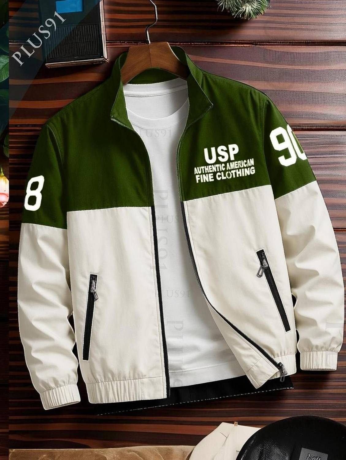 Plus91 Full Sleeve Colorblock Men Jacket - Image 1