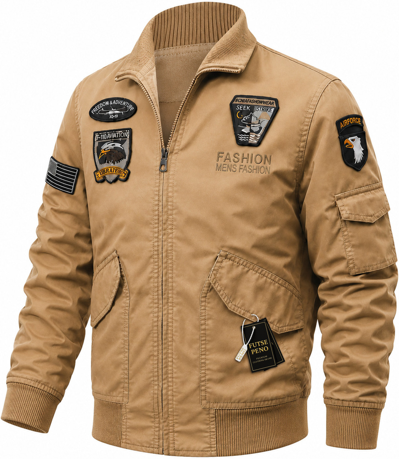 Image of FUTSE PENO Full Sleeve Applique Men Jacket