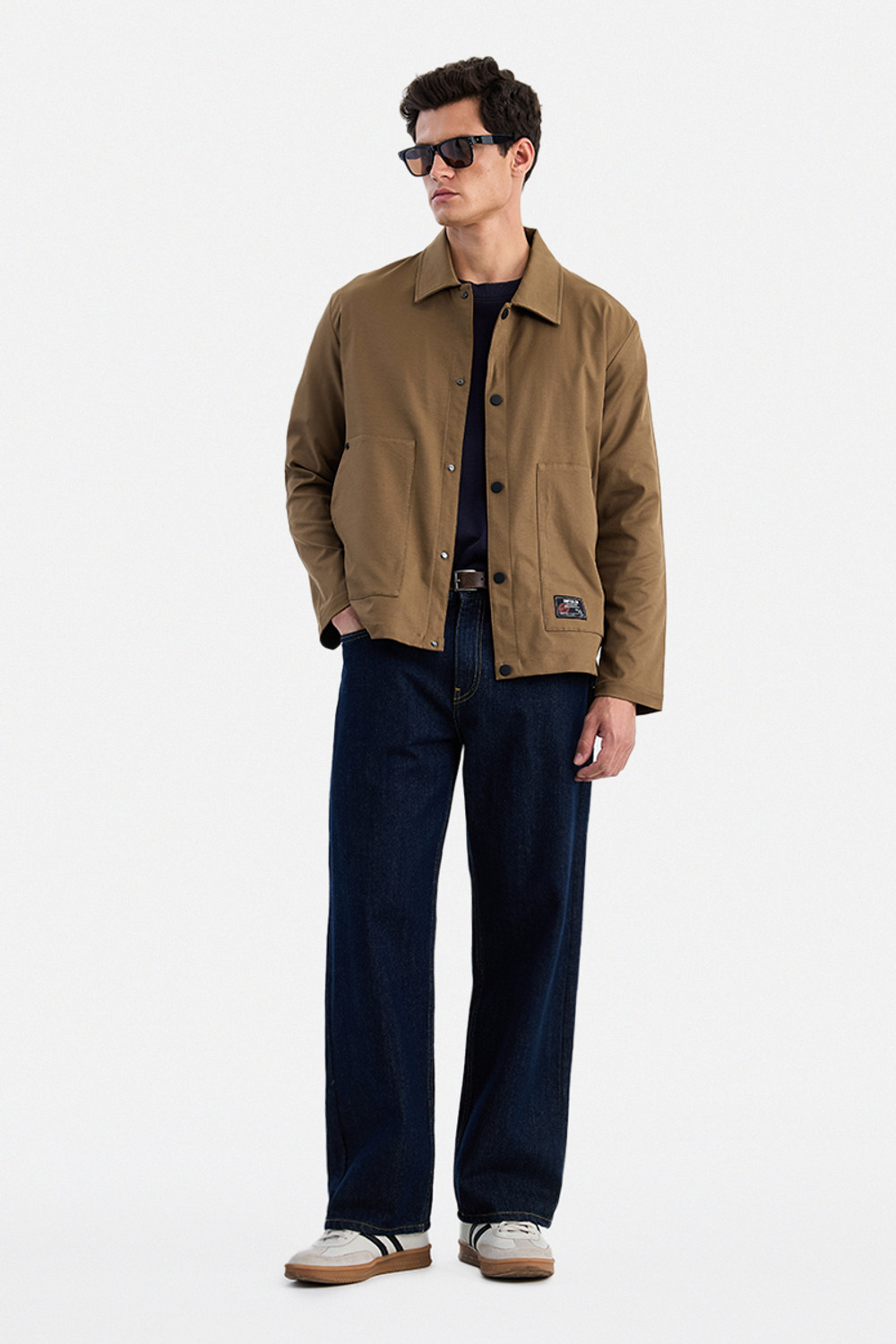 Image of Snitch Full Sleeve Washed Men Jacket