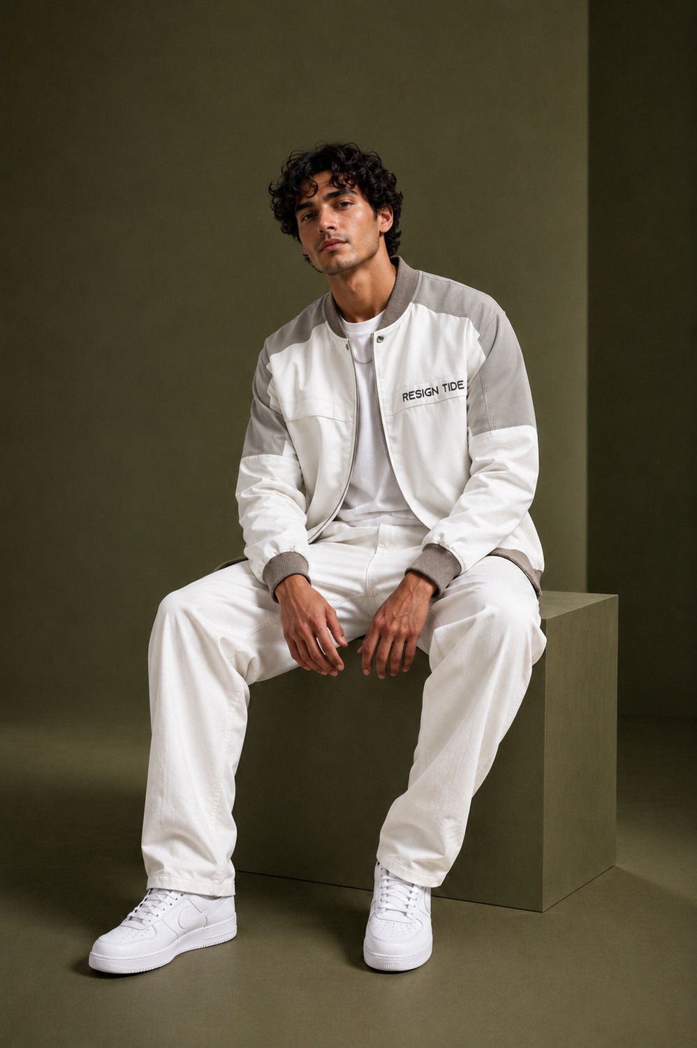 Image of LIZBEE Full Sleeve Colorblock Men Jacket