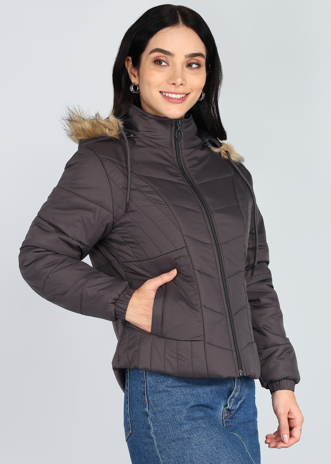 Image of Fort Collins Full Sleeve Solid Women Jacket