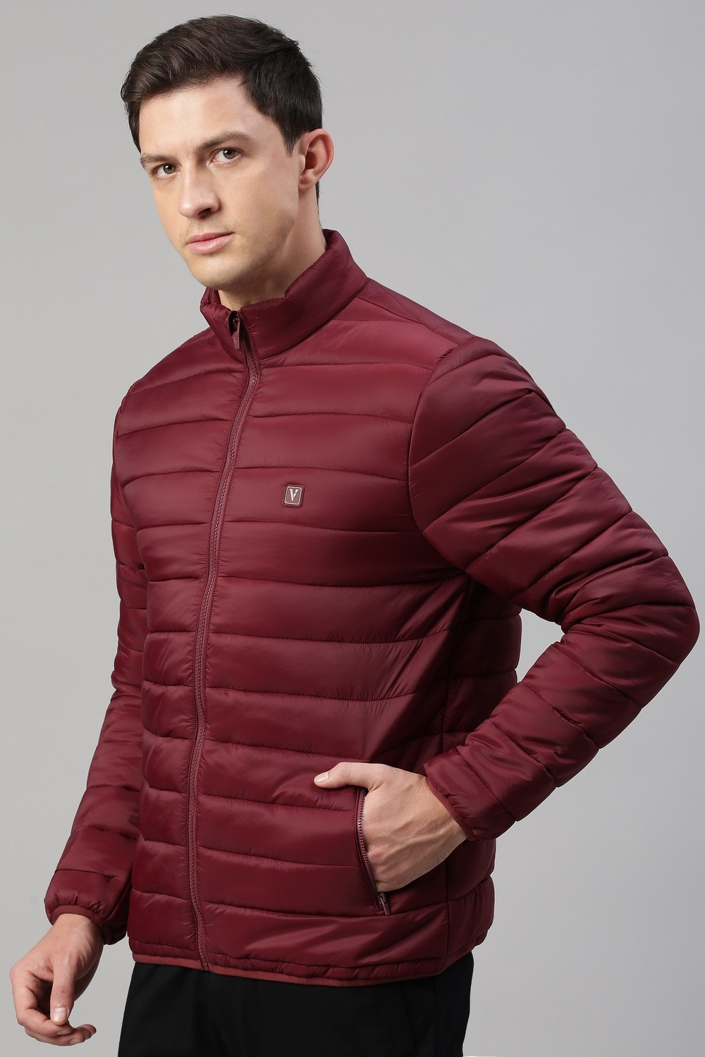 Image of VAN HEUSEN Full Sleeve Solid Men Jacket