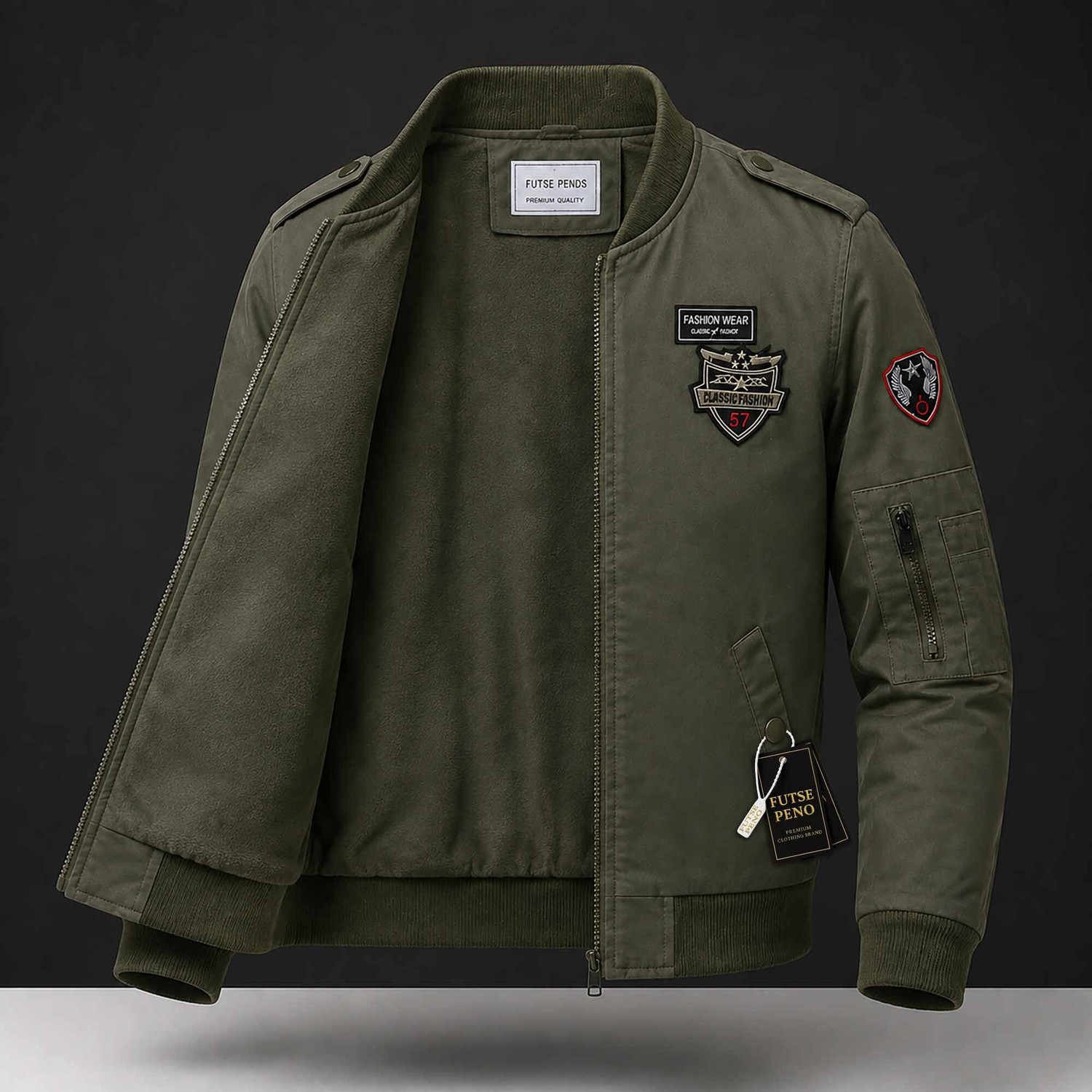 Image of FUTSE PENO Full Sleeve Printed Men Jacket