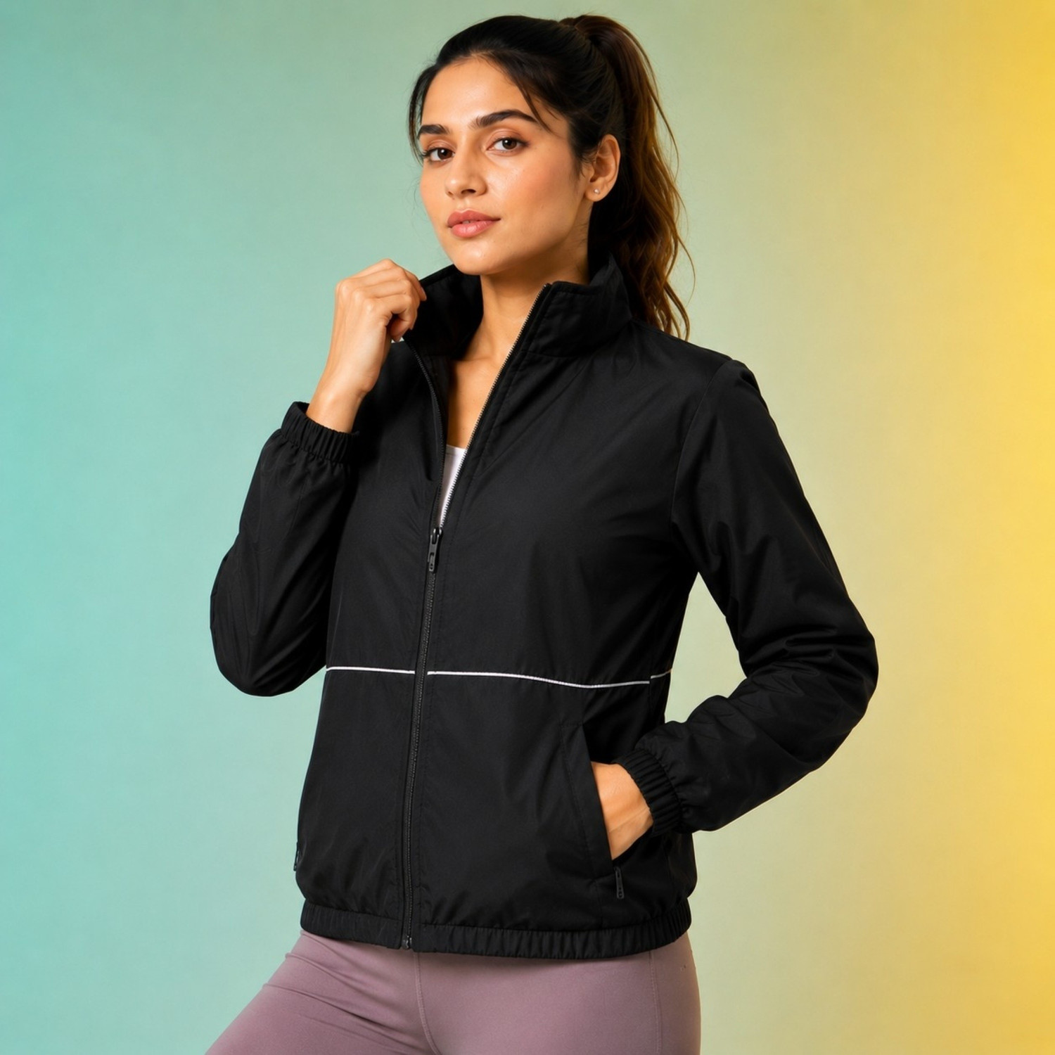 Image of JKT Women Solid Sports Jacket