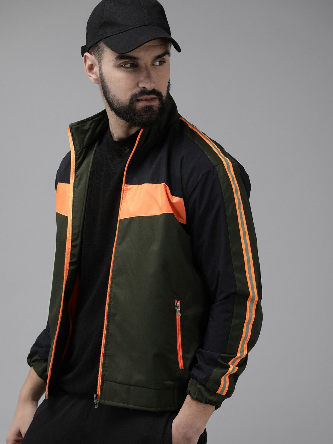 Image of VOGATI Full Sleeve Colorblock Men Jacket
