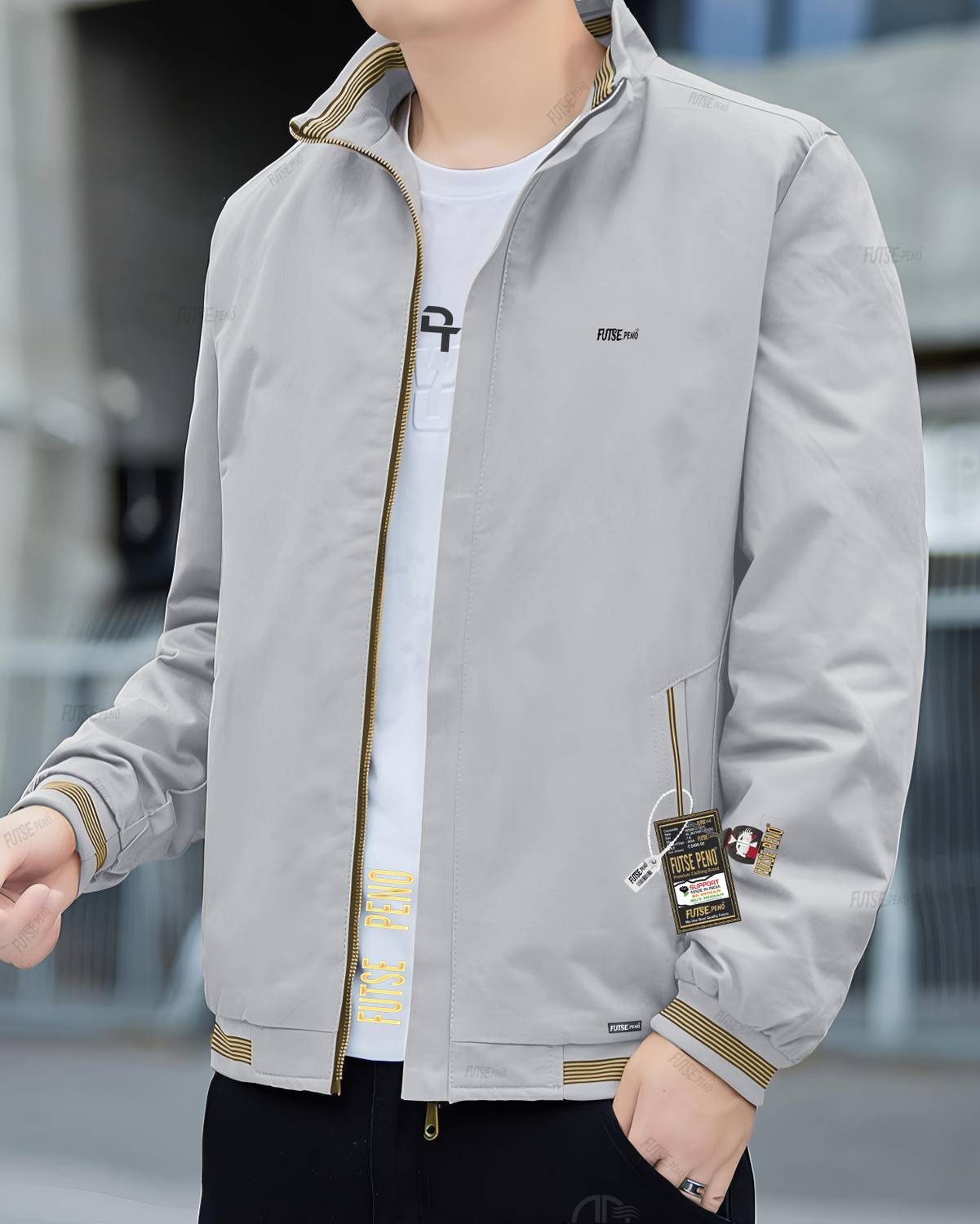 FUTSE PENO Full Sleeve Embroidered Men Jacket - Image 5