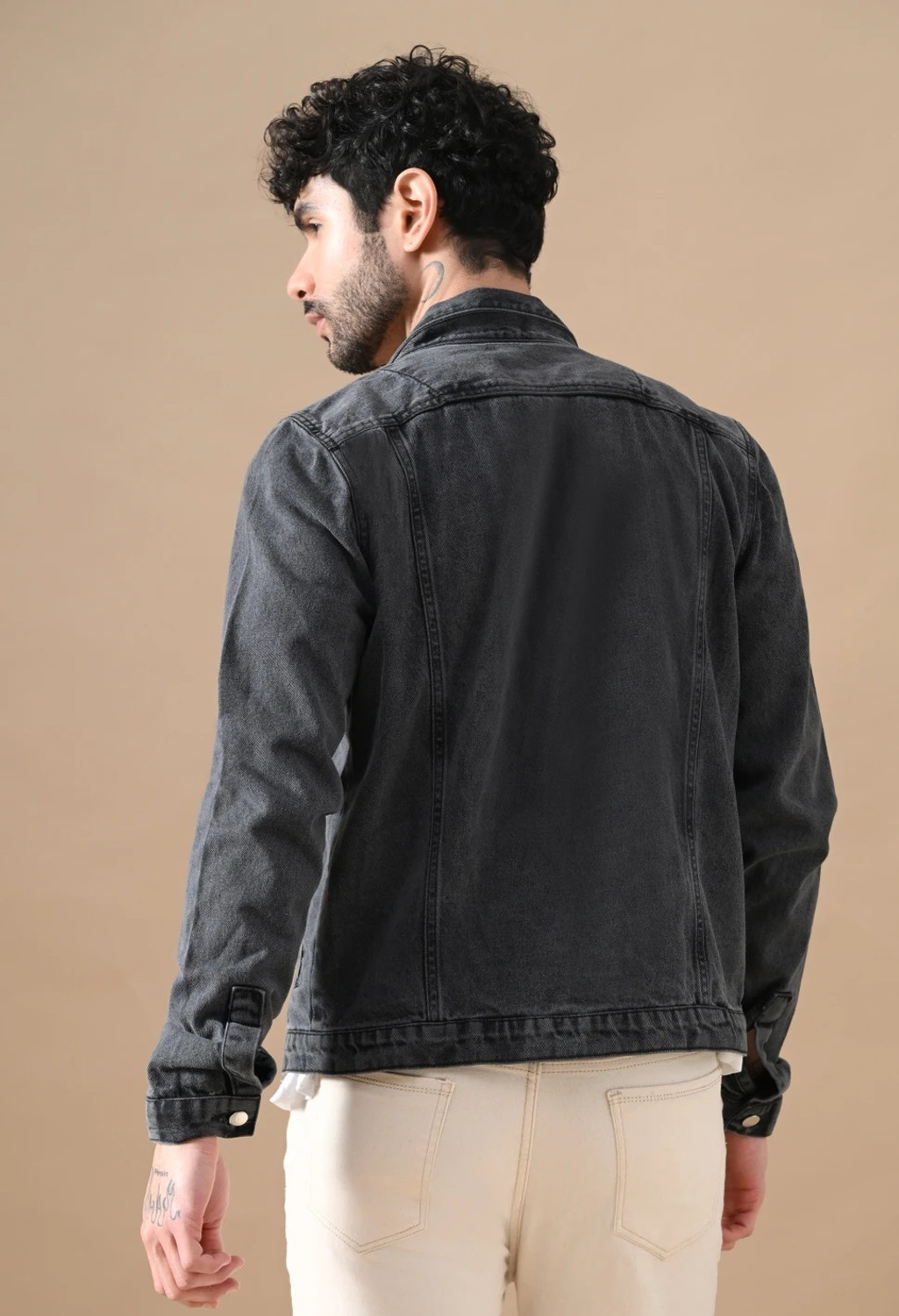 Image of DAK Full Sleeve Solid Men Denim Jacket