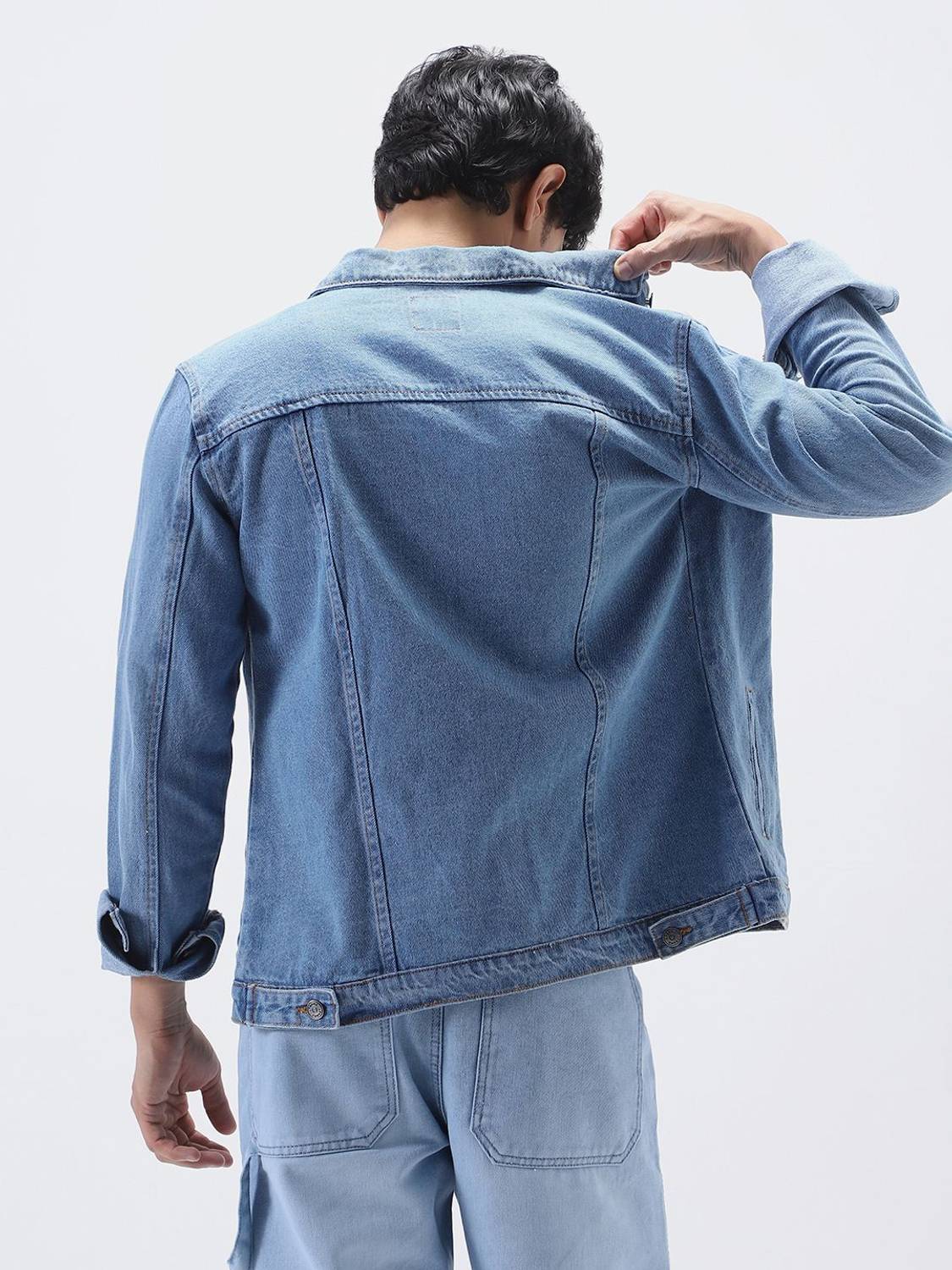 Urbano Men Blue Denim Jacket - Image 2