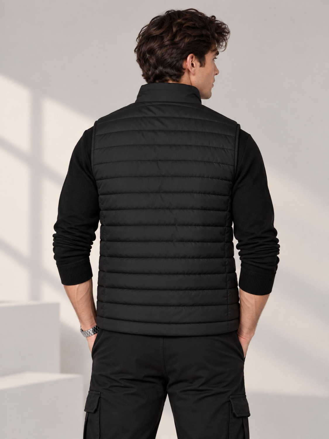 Image of NUEVOSPORTA Men Solid Puffer Jacket