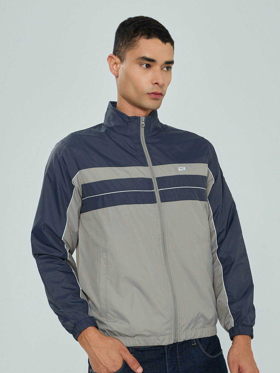 Image of MONTE CARLO Men Self Design Casual Jacket
