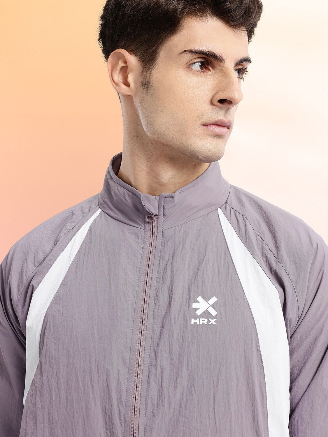 Image of HRX by Hrithik Roshan Full Sleeve Colorblock Men Jacket