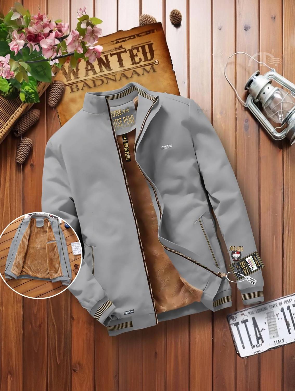 FUTSE PENO Full Sleeve Embroidered Men Jacket - Image 1