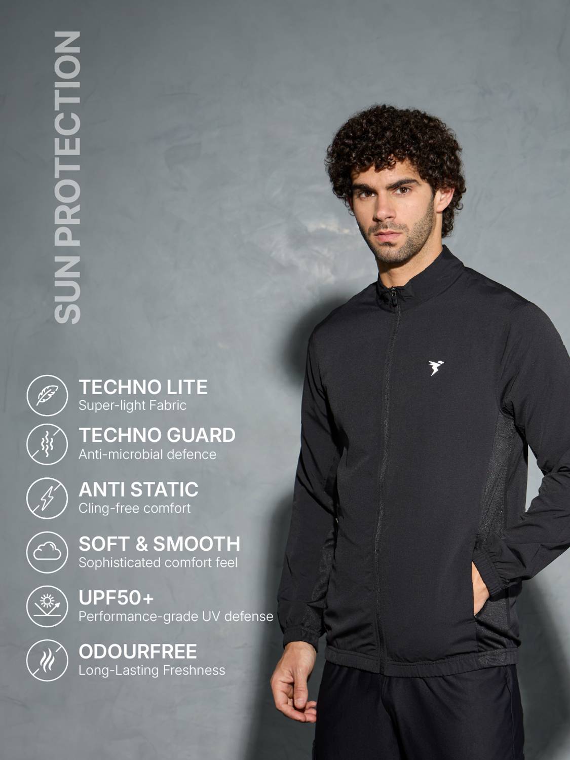 TECHNOSPORT Full Sleeve Solid Men Jacket - Image 3