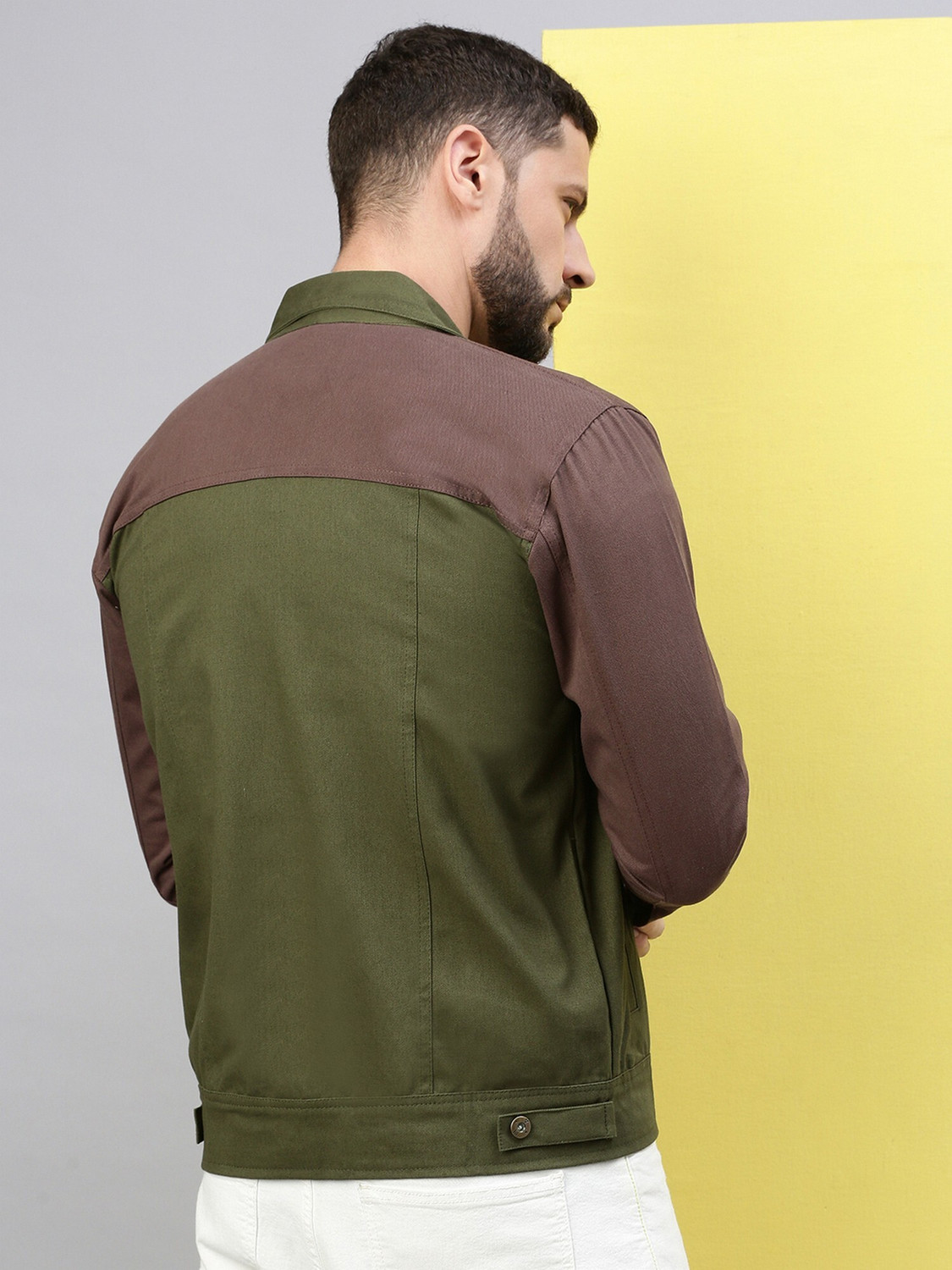 Image of VOXATI Full Sleeve Washed Men Denim Jacket