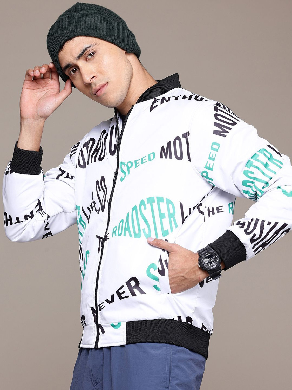 Image of Roadster Full Sleeve Printed Men Jacket