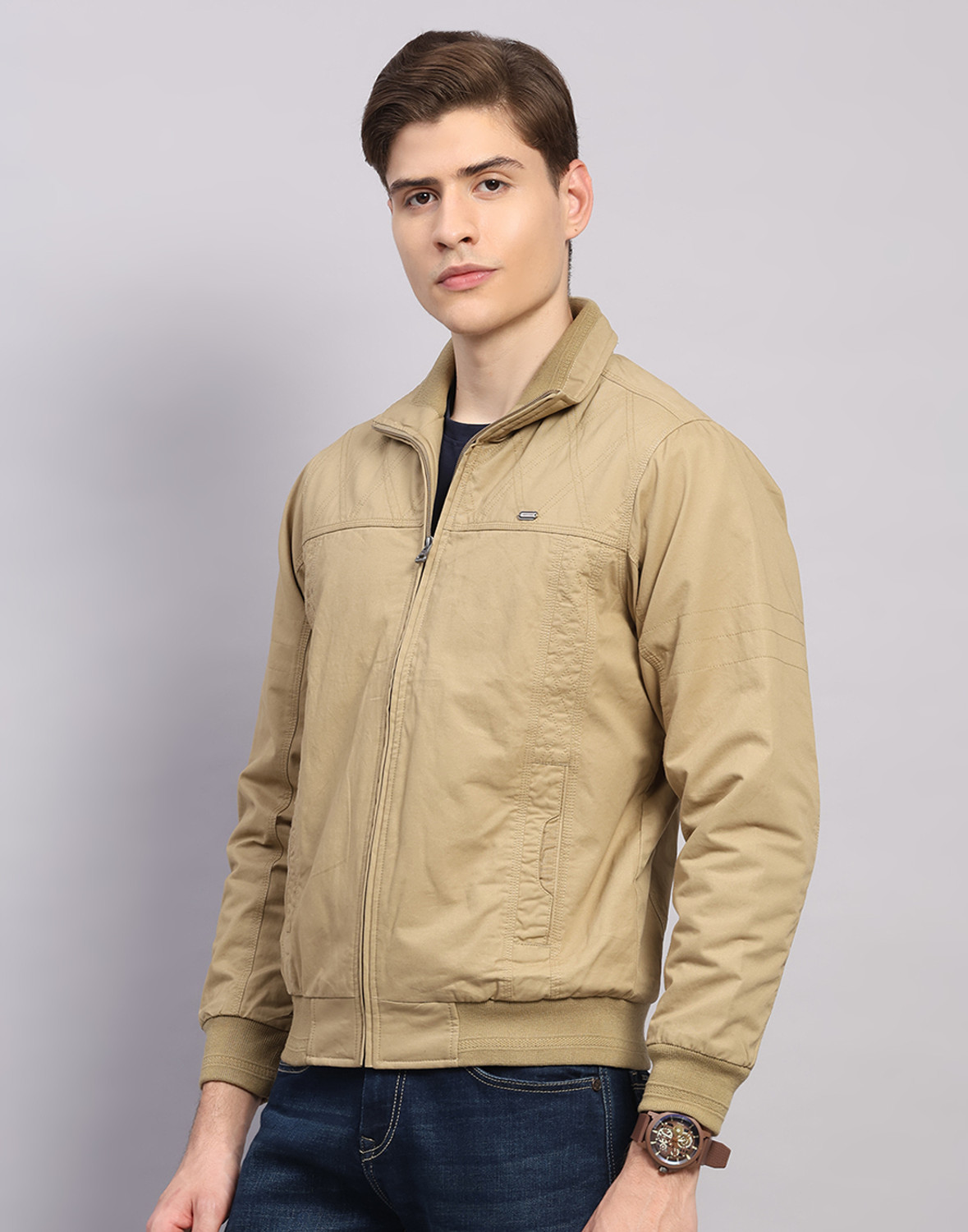 Image of MONTE CARLO Full Sleeve Solid Men Jacket