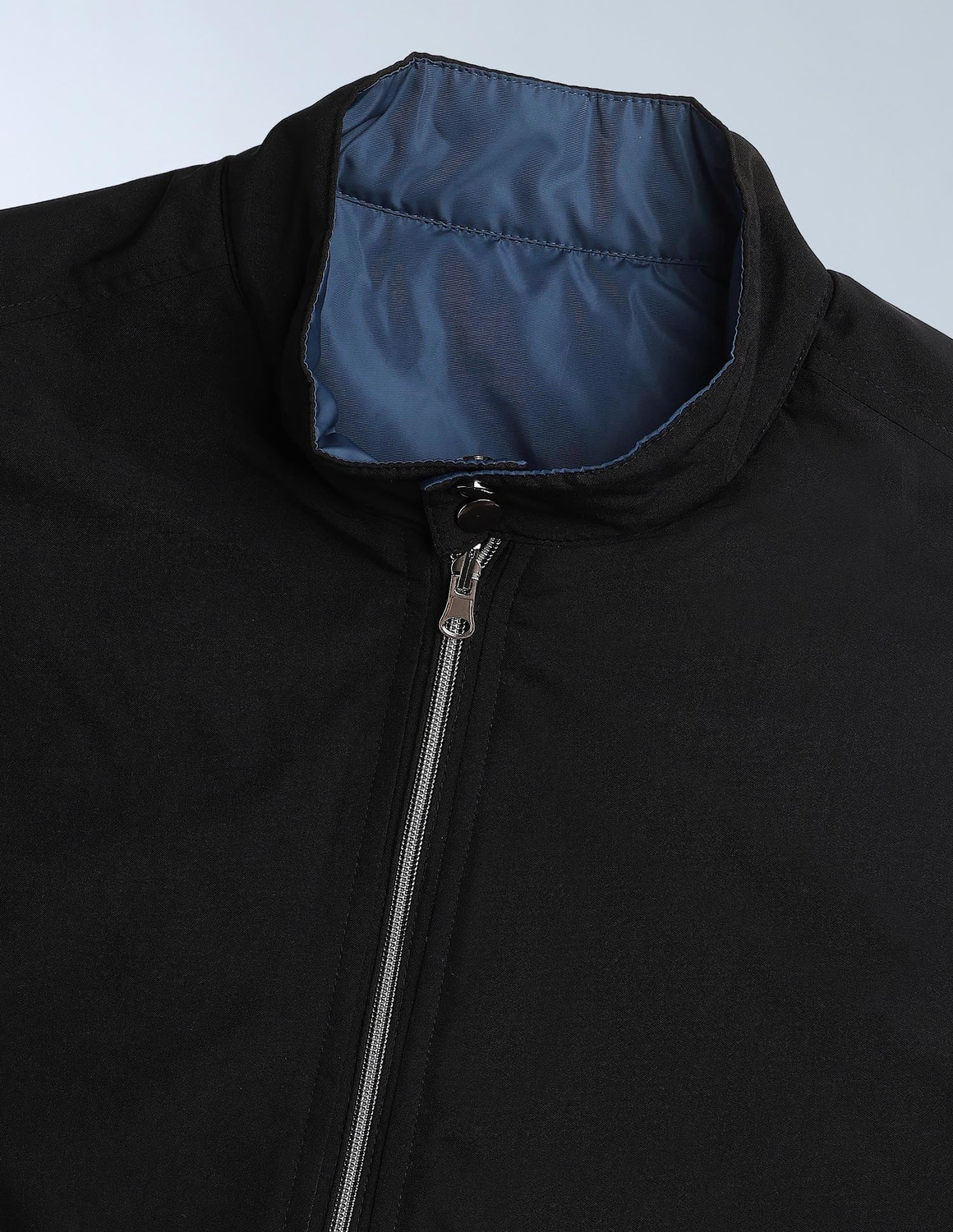 Image of FLYING MACHINE Men Solid Bomber Jacket