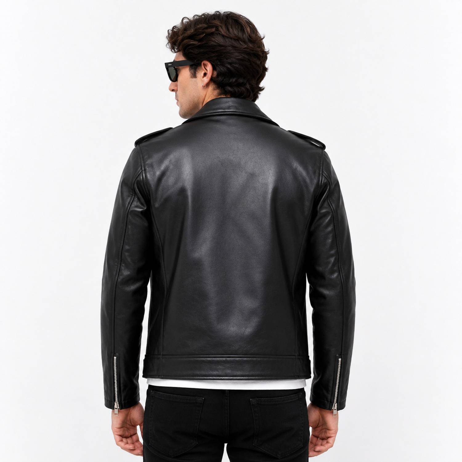 TAJLEATHER Full Sleeve Solid Men Jacket - Image 2