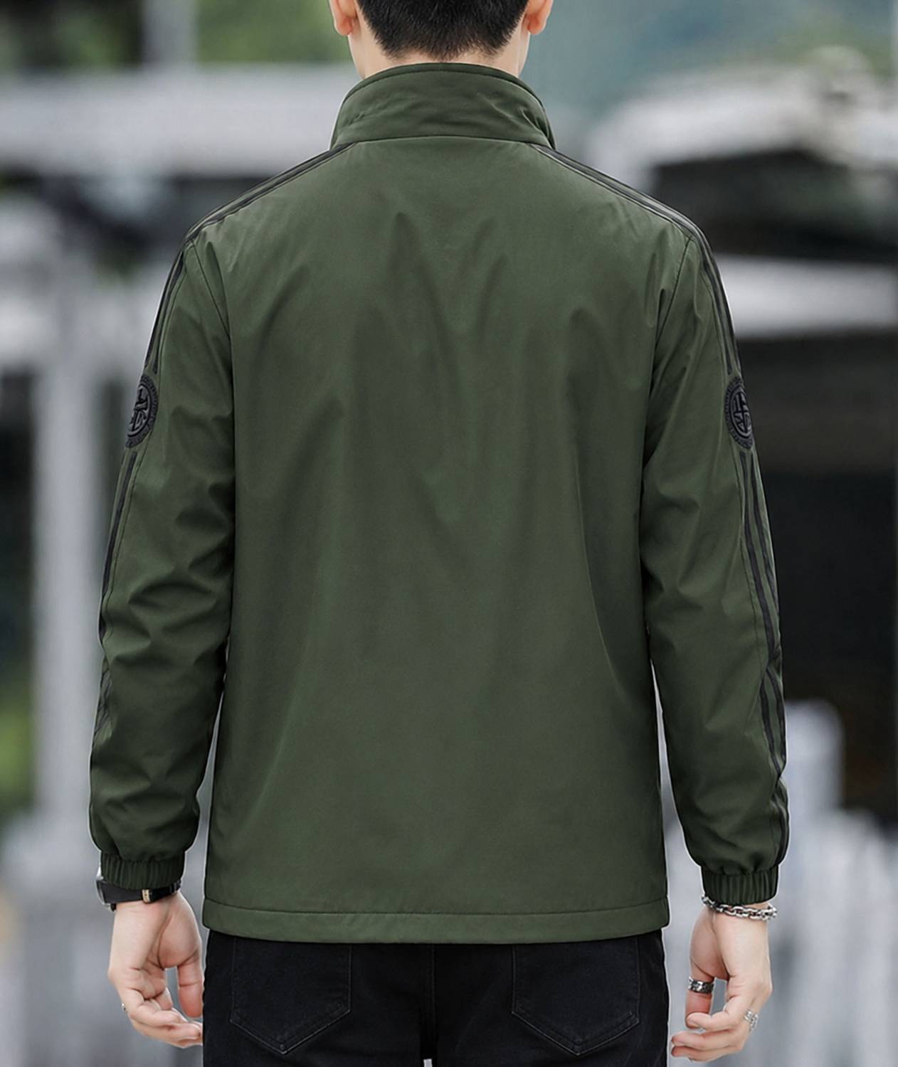 FUTSE PENO Full Sleeve Striped Men Jacket - Image 5