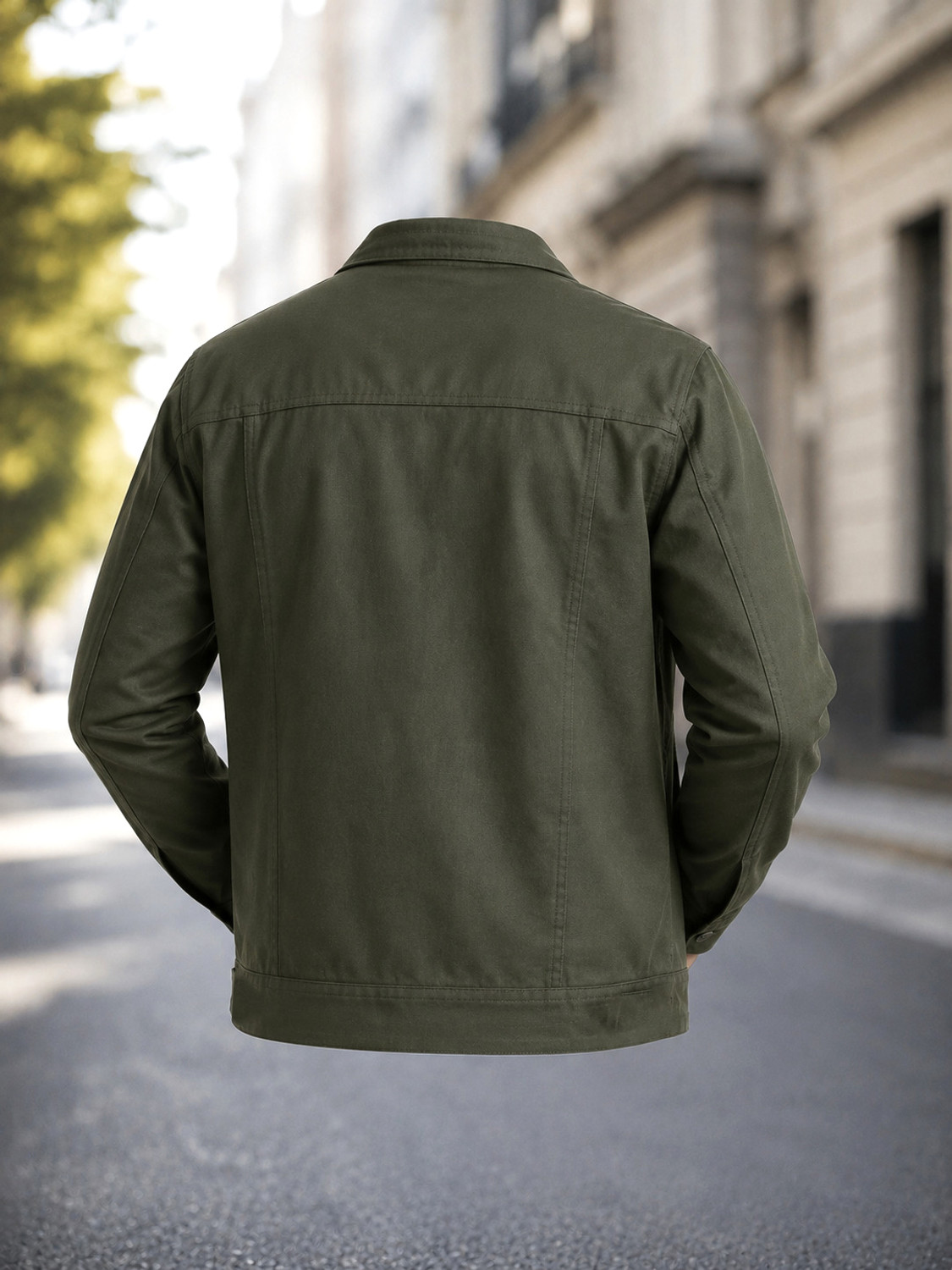 Image of MONTREZ Men Solid Casual Jacket