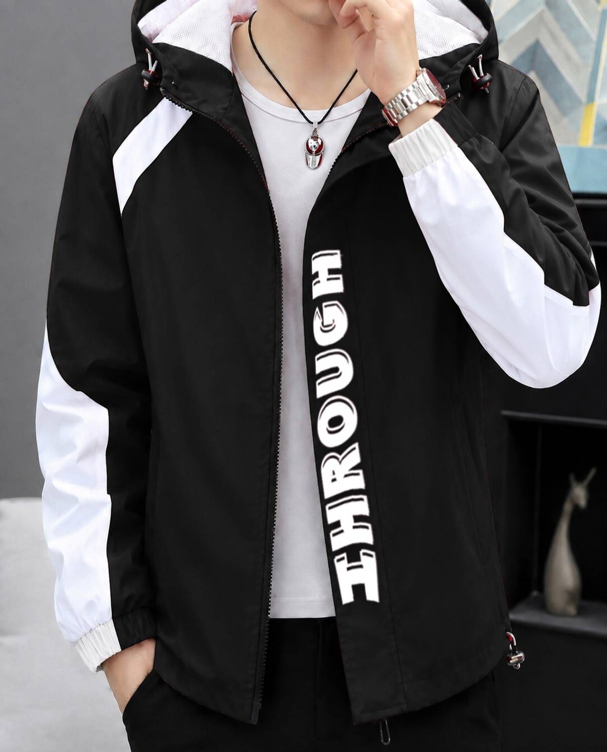 Plus91 Men Colorblock Casual Jacket - Image 1