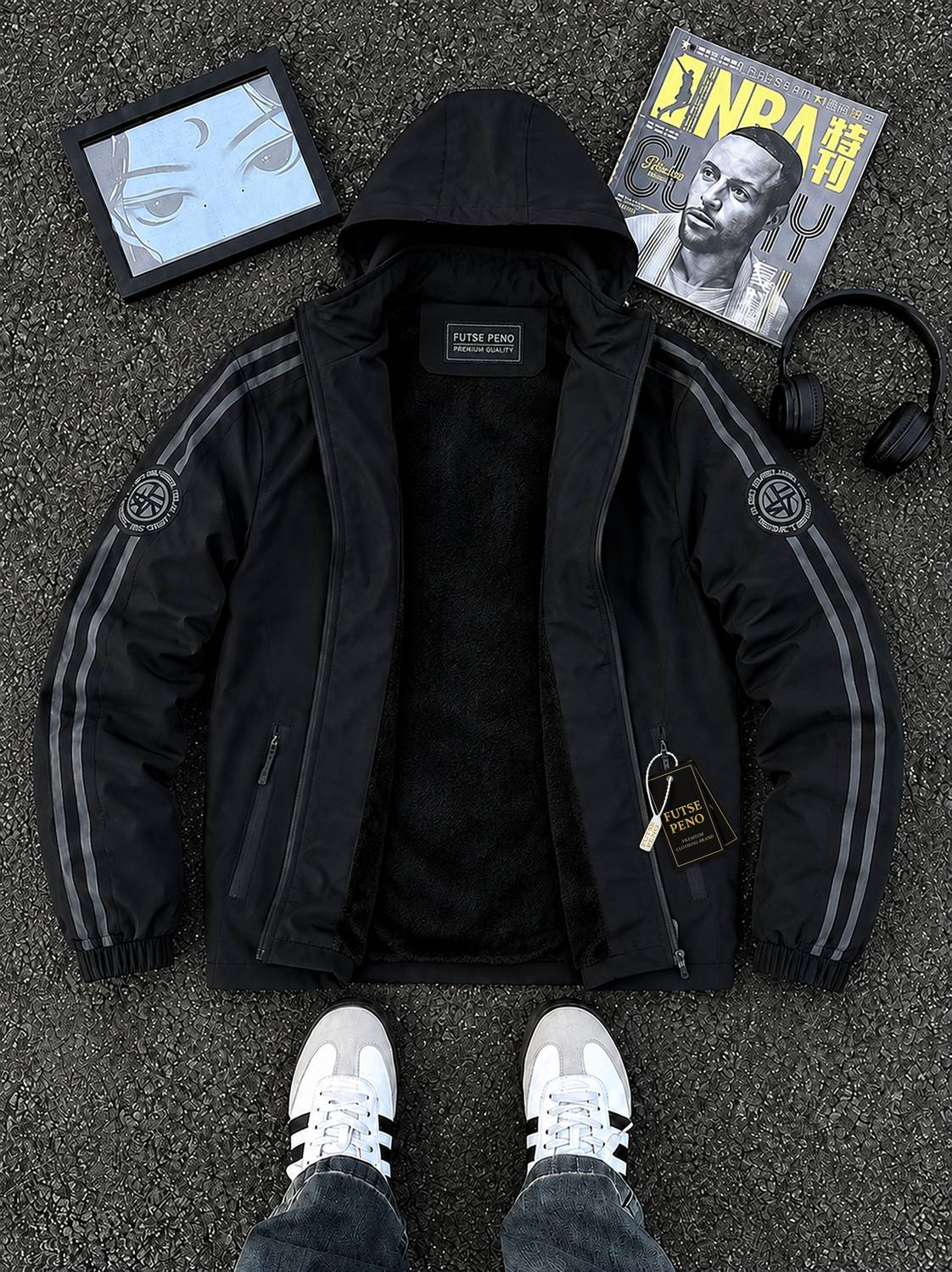 FUTSE PENO Full Sleeve Solid Men Jacket - Image 1