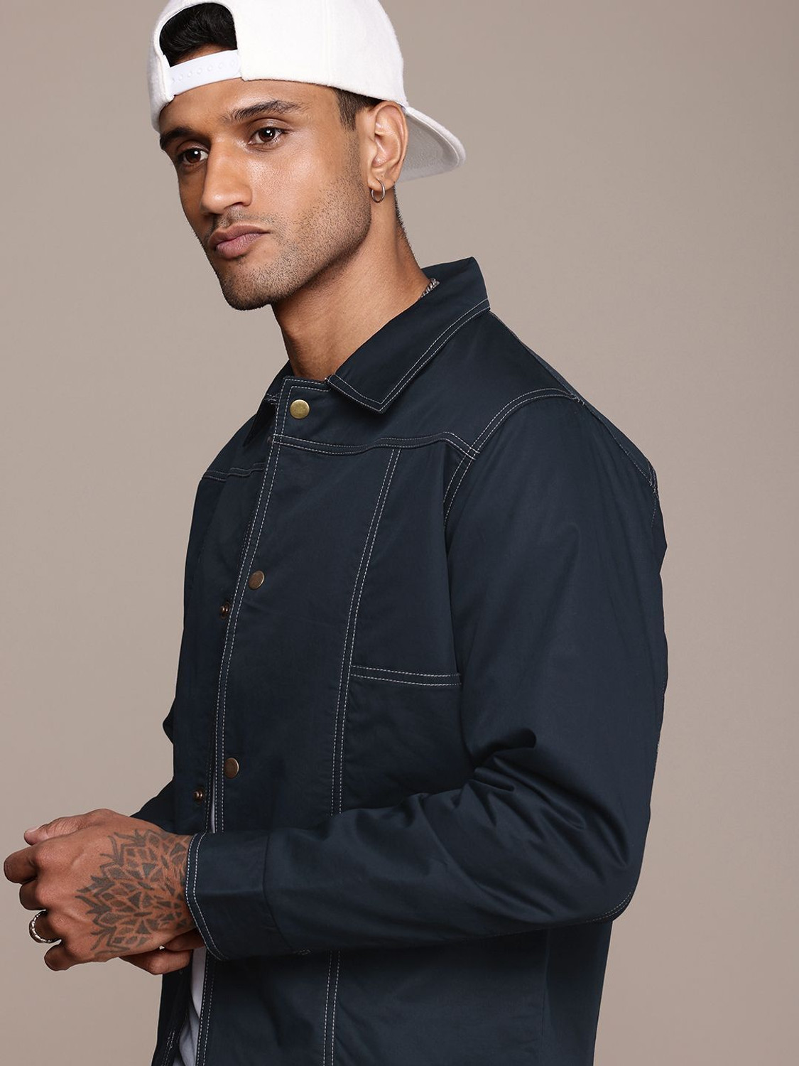 Image of Roadster Full Sleeve Solid Men Tailored Jacket