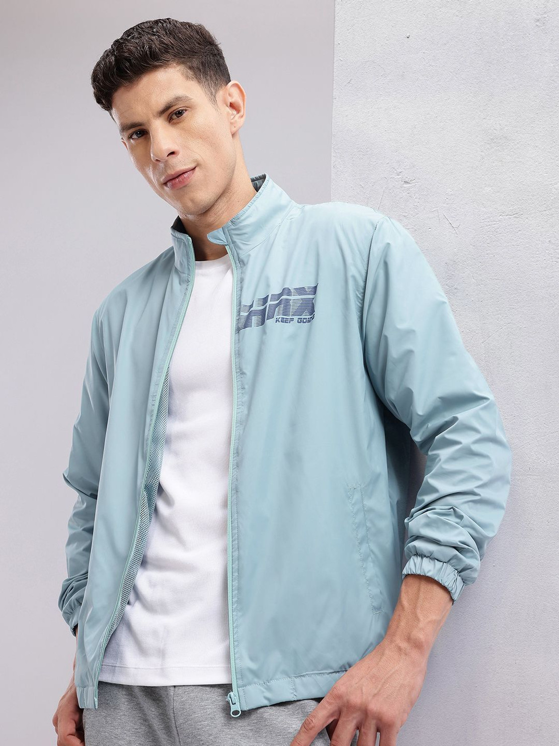 Image of HRX by Hrithik Roshan Full Sleeve Printed Men Jacket