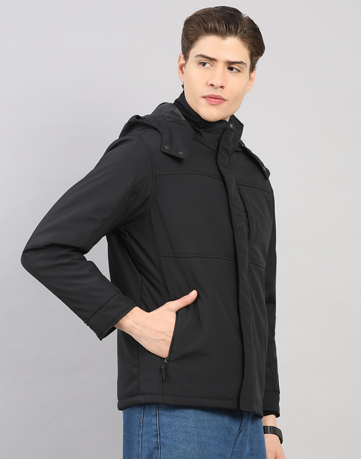 Image of MONTE CARLO Full Sleeve Solid Men Jacket