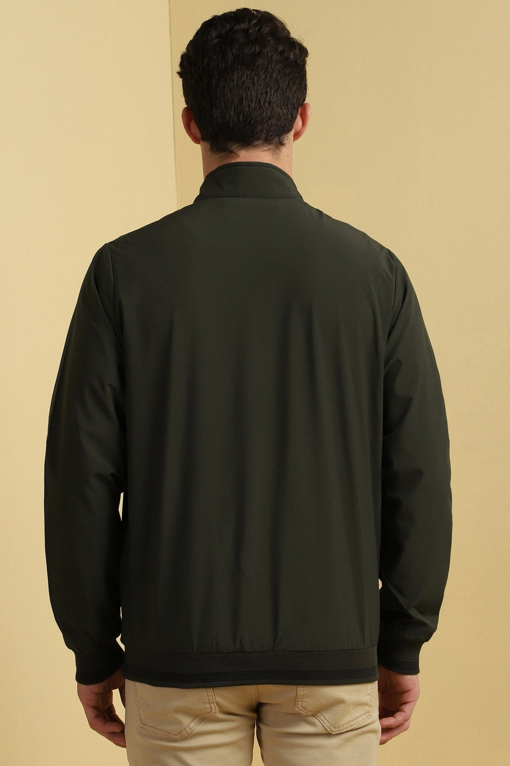 Image of Allen Solly Full Sleeve Solid Men Jacket