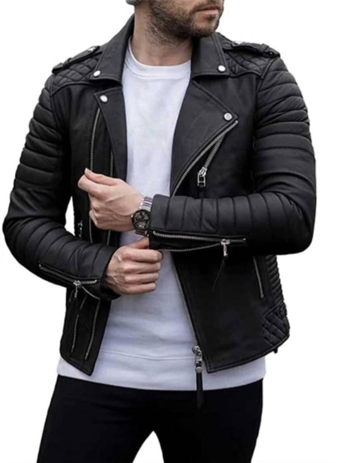 ASHAR Full Sleeve Solid Men Jacket - Image 1