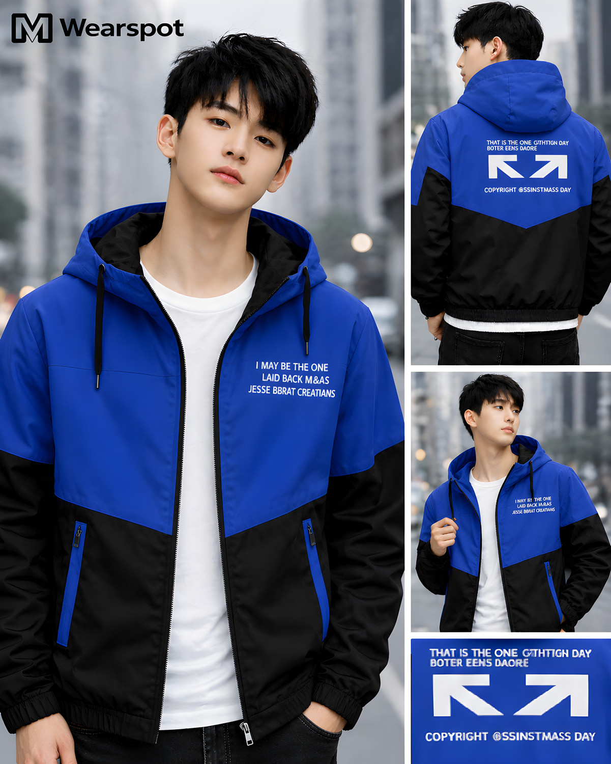 Image of DEVICE OF MW Full Sleeve Colorblock Men Jacket