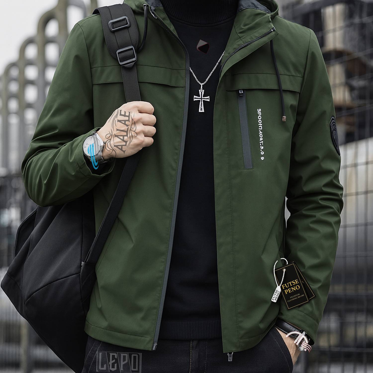 FUTSE PENO Full Sleeve Solid Men Jacket - Image 3