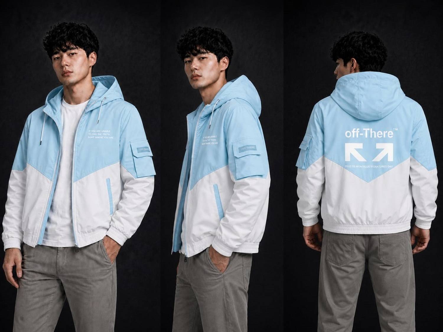 ZROXA Full Sleeve Colorblock Men Jacket - Image 3