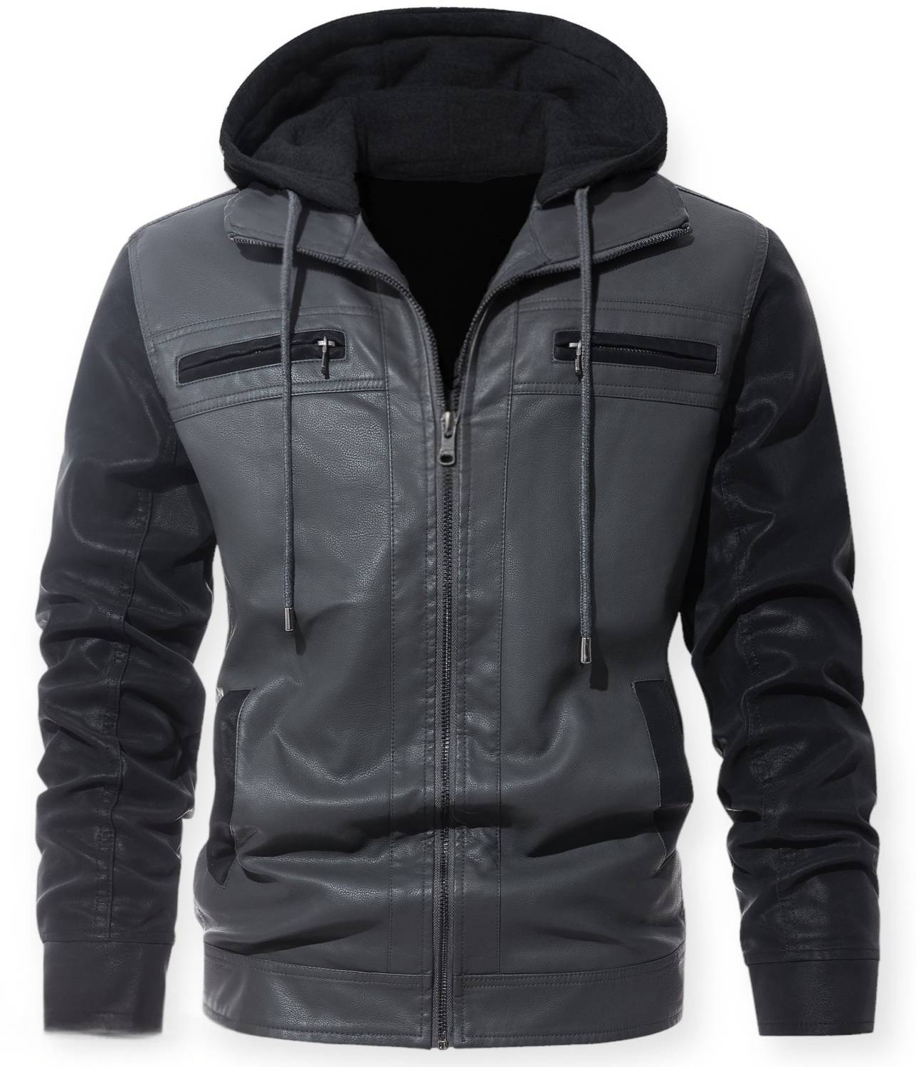Blaq Ash Men Colorblock Biker/Riding Jacket - Image 1