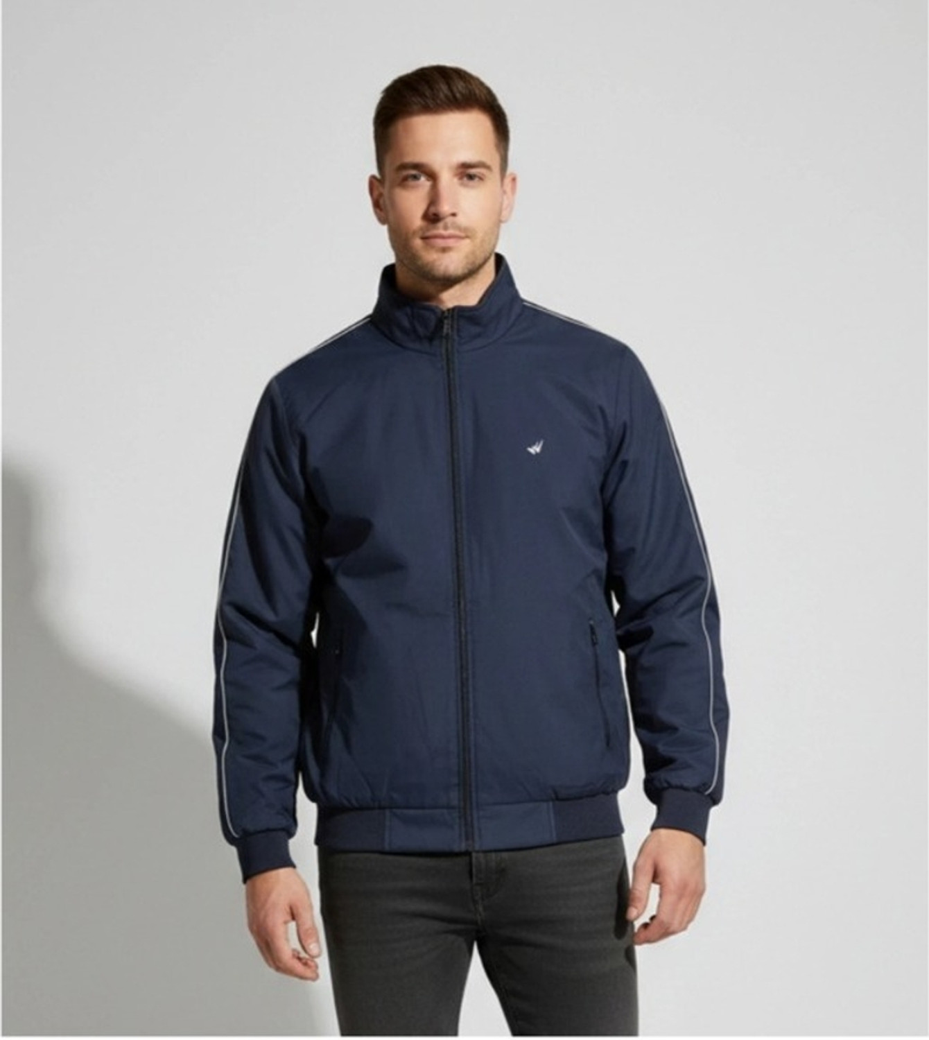 Image of Wild Cops Full Sleeve Striped Men Jacket