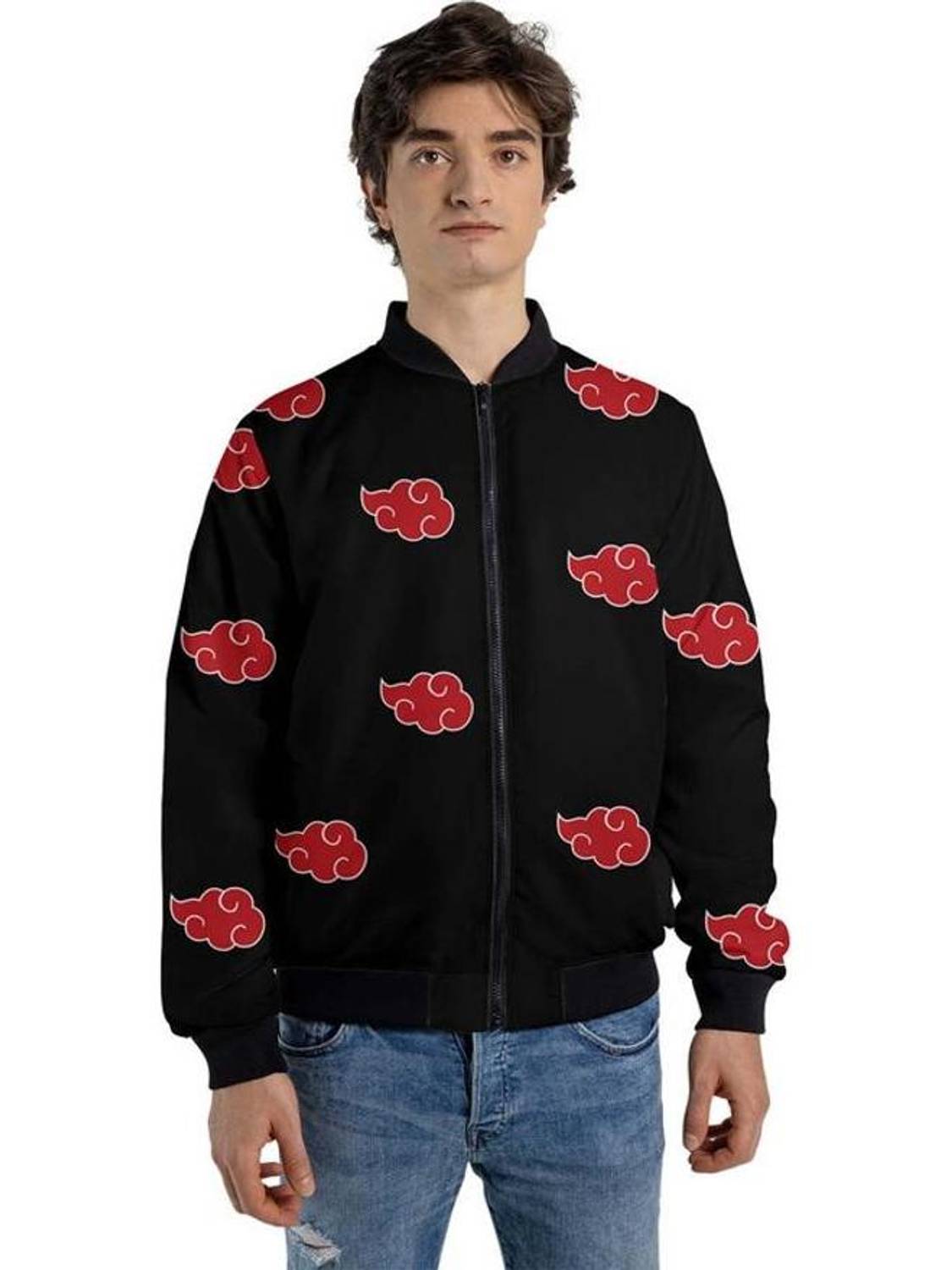Men Printed Bomber Jacket - Image 1